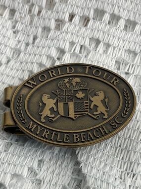 Pro Clip Vintage Money Clip Features “World Tour” Golf Logo